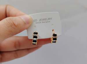 Highquality Rosegold Plated Class A Elegant and Cutesy Clip with Stone Earrings for Kids and Adult Hypoallergenic and Nontarnish