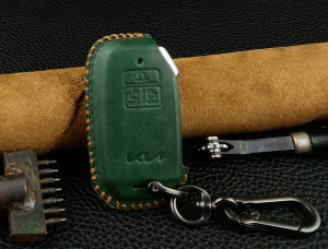 Bao Da Chìa Khóa Ô Tô Handmade Kia Carnival 2022 Da Bò Thật