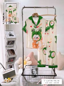 [HCM] (40-56kg P2) Đồ bộ  pijamaTNQD latin áo tay ngắn quần dài. Đồ bộ Hongduyen2188