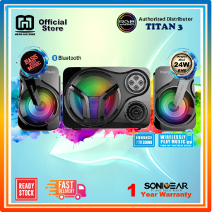 SONICGEAR Titan 3 RGB BTMI USB Bluetooth Portable Music Sync RGB Speaker PC Speaker Laptop Speaker TV