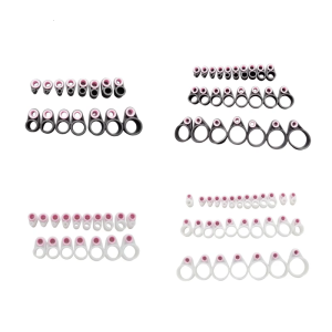 O Rings Fishing Accessories Fishing Line Guide Rings Poles Guide Rings Easy Installation Fishing Rod Wire Silicone Rings