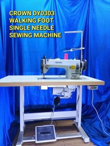 CROWN SINGLE NEEDLE WALKING FOOT INDUSTRIAL SEWING MACHINE (MODEL DY-0303)