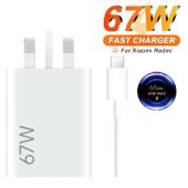 For Xiaomi 90W 67W UK Fast Charger Adapter Turbo Charge + 6A Type-C Cable For Xiaomi 15 14 Ultra 13T 12 Pro Redmi 14C 13C A3 Note 14Pro 13 Poco X7 Pro F6 Pro For Phone Tablet Laptop Fast Charging