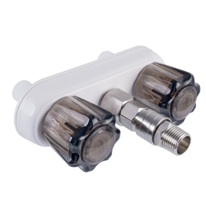 Fast Link Water Faucet Outdoor Shower Hose with Double Knob Control 3/4 Foot Bolted ABS