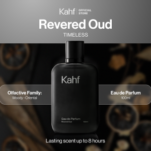 Kahf Revered Oud Eau de Parfum 100 ml Long-Lasting Fragrance (EDP) - Oud and Amber Scent