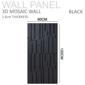 [SG THEJOYLAND] 3D Mosaic Wall Panel Indoor Wall Commercial Wall Feature Wall Outdoor Stone Panel Wall Panel Renovation Lightweight and Durable for Indoor and Outdoor