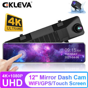 EKLEVA 4K+2K Screen Dash Cam Dual Lens 11.26 Inch View Mirror Car Dvr Camera Wifi Video Loop Recording Super Night Vision