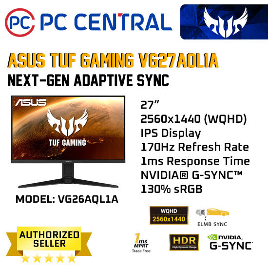 Asus Tuf Gaming Budget 144hz 1440p Monitor ASUS TUF Gaming