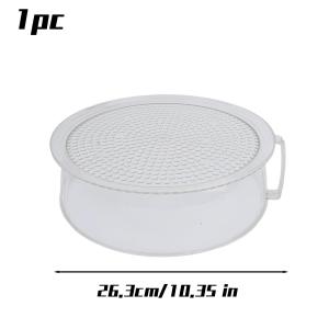 PC Microwave Oven Cover with Handle Heat Resistant Splatter Guard Lid Transparent Plate Dish Shield for Kitchen Fridge & BBQ Fly Proof Cover