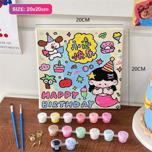 🔥20x20cm Framed Paint by Numbers for Kids Adults Gifts