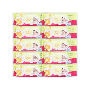 COMBO 10 Khăn ướt baby ENJOY mềm mại dưỡng ẩm tiện dụng đạt chuẩn sức khỏe SGS - Gói 20/50/65/80 tờ