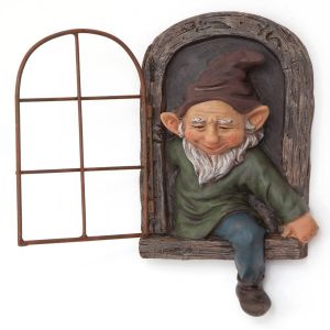 YOYO CHARMING Whimsical Naughty Decoration Yard Art Resin Crafts Garden Peeker Dwarf Statues Gnome Ornament Tree Sculpture