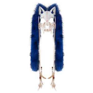 Mặt nạ động vật Halloween mặt nạ cáo Viking với mũ đội đầu bằng lông giả COS Mặt nạ Halloween người sói