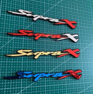 Emblem Akrilik 3D Supra X satu pasang