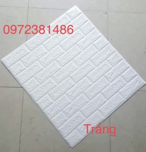 Xốp Dán Tường Trắng 3D dày 3mm 4mm 77cm x70cm Sỉ Lẻ Giá Rẻ