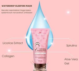 Viva White Waterdrop Sleeping Mask - 80gr Masker Wajah Glowing Komedo dan Pori-pori