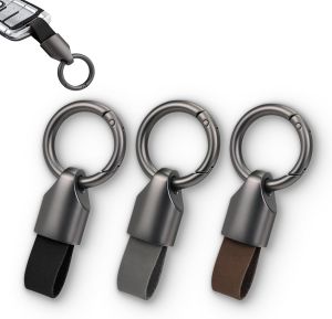 3 Pcs Key Chain Car Key Chain Clip Small Keychain Key Fob Keychain with Keyrings Zinc Alloy Bucklefor Men