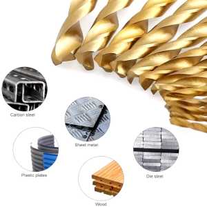 ( OTP ) Mata Bor Besi Baja Set 13pcs HSS Titanium Power Drill Steel Hex Shank Magnetic