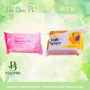 Kojic Papaya Soap + Intensive Bleaching Bar by Her Choice Ph FDA APPROVED