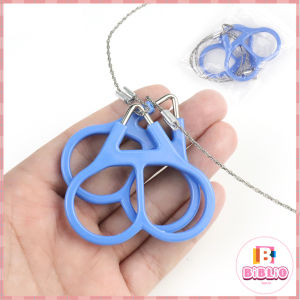 BIBLIO 72cm Fretsaw Stainless Steel Hand Rope Chain Saw Camp Hike Outdoor hand Tool