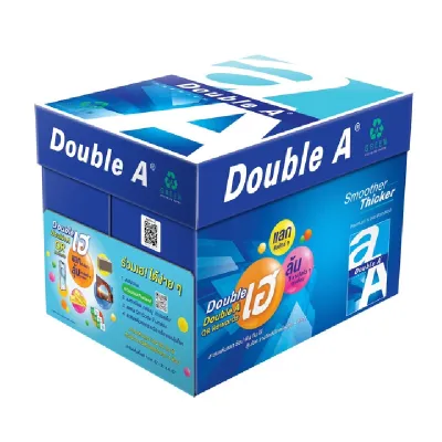 DOUBLE A กระดาษถ่ายเอกสาร กรีน A4 80 แกรม 500 แผ่น/รีม 5 แพ็ค