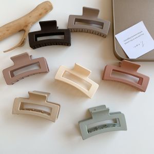 AXNAT Jepit Rambut Salon Model Kotak Bolong Premium Jedai Salon Matte Transparant Gaya Korea IR097