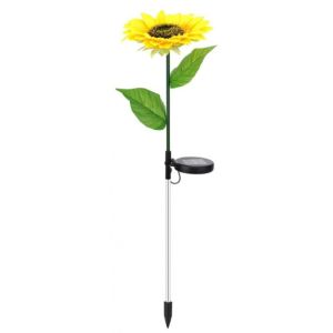 GVDBHFD Simulation LED Solar Sunflower Lights 1/3 Head Artificial Landscape Lamp Home Decoration Creative Night Lights Garden