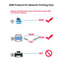 LOYALTY-SECU Portable USB Network Bluetooth Print Server Adapter for USB Printer Gray. 