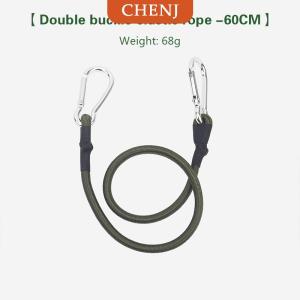 [COD] CHENJ เชือกยางยืดคาราบิเนอร์30 60 90 120ซม. สายรัดกระเป๋าสำหรับออกค่ายกลางแจ้งทนทานอุปกรณ์ตั้งแคมป์
