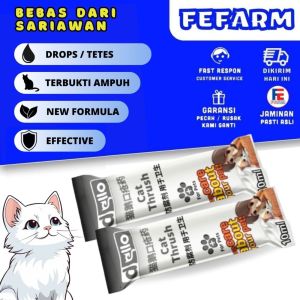 Obat Sariawan Bau Mulut Dello Tetes 10 ML Kucing Premium Solusi Kesehatan Mulut Anabul Anda FEFARM