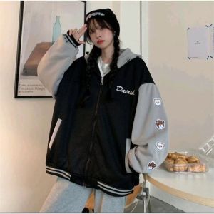 SWEATER WANITA KEKINIAN DAIRISK BEAR ZIPPER OVERSIZE TERBARU DAN MURAH