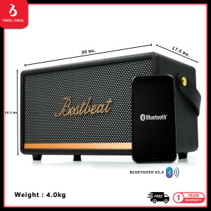 Bestbeat-008 ลำโพงบลูทูธ 60W อัพเกรด DSP เบสแน่น ด้วยเสียง 3D สินค้าคุณภาพสูงแบตเตอรี่ 5400 mAh รับประกัน 1ปี
