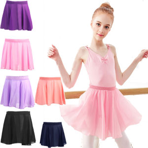 Ballet Waist band Leotard Chiffon Skirt Ballet Chiffon Wrap Skirt Girls Ballet Chiffon Wrap Skirts Dance Skirt for Toddlers Kids adut