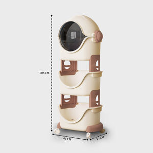 spaceman toy storage rack 3 layer and 4 layer with wheels