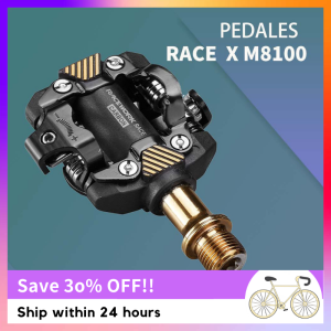 RACEWORK X-M8100 Ultra-light Pedals Bike Self-Locking SPD Pedals DU Bearing MTB Bike Pedals Die Casting Carbon Fiber Pedal