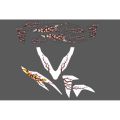 STRIPING STICKER VARIO NEW 2018/2021 MOTIF BUNGA SAKURA X ULAR  TRANSPARAN CUSTOM TERBARU. 
