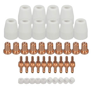40pcs PT-31 Extended Air Plasma Cutting Nozzle Electrode Consumables