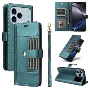 Mới Ốp điện thoại cho Iphone 17 16 15 14 13 12 11 Pro Max iPhone 17 16 15 14 Cộng Với Từ Ví da nắp gập có khe cắm thẻ Bìa Vỏ