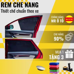 Rèm Che Nắng Ô Tô - Loại 1 MR Ô.TÔ -  Chống Tia UV Bộ 4 Tấm Thiết Kế Theo Xe [Có Quà Đặc Biệt] Tấm Che Nắng Xe hơi RCNB001