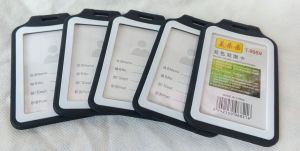 UCARD BICOLOR TRANSPARENT CARD HOLDER / ID CARD HOLDER