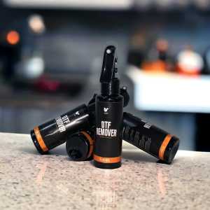 DTF Remover pembersih sablon setrika logo sendiri yang gagal