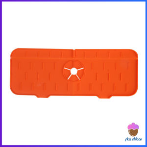 First Chioce   แผ่นซิลิโคนรองก๊อกน้ํา สําหรับอ่างน้ำ อ่างล้างจาน แผ่นกันน้ำพับเก็บได้ waterproof pad