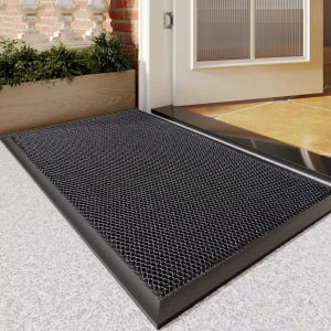Hotel Shopping Mall Company Door Entrance Mat Homestay Anti Slip Elastic Mat Outdoor Polyester Doormat TPE Carpet