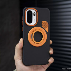 For OnePlus 15R Case Magnetic For MagSafe Luxury Silicone Leather Holder Ring Cover For OnePlus15 R 5G ACE 6 Cooling Bumper
