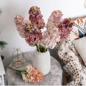 OKONOK Màu hồng Hoa tử đinh hương nhân tạo 70 cm Mô phỏng Hoa giả Bố cục hoa Cây giả nhân tạo Trang trí đám cưới