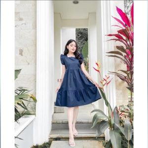 AM - BISA COD / Dress Formal Polos Candy / Dress Polos / Dress Wanita Formal / Dres / Dress Babydool / Ukuran Fit To L ( LD 100Cm  P 95Cm )