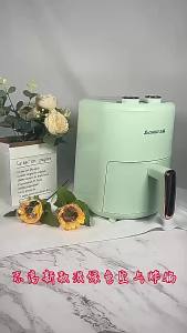 Glass air fryer digital Airfryer electric non-stick air fryer stainless steel air fryer  double knob temperature control timing basket power off good quality 空气炸锅