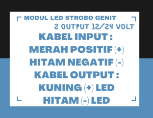 MODUL LED BLITZ PESAWAT 12 VOLT STELAN 2 OUTPUT