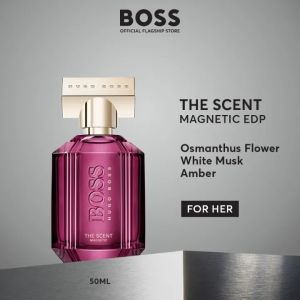 BOSS The Scent Magnetic For Her (Parfum Wanita) Eau De Parfum 30ml I 50ml - Osmanthus & Musk - Ambery Musky Perfume |Boss Fragrances by HUGO BOSS
