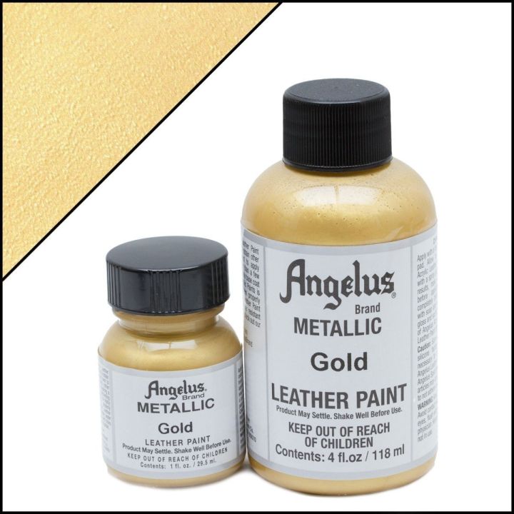 Angelus Acrylic Leather Paint Metallic Gold Lazada Lazada
